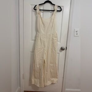 NWT- Copper Key Cream Wide Leg Jumpsuit